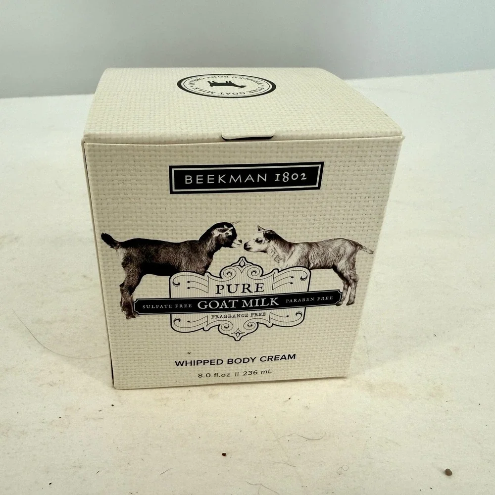 Beekman 1802 Pure Goat Milk Whipped Body Cream Fragrance Free 8 oz